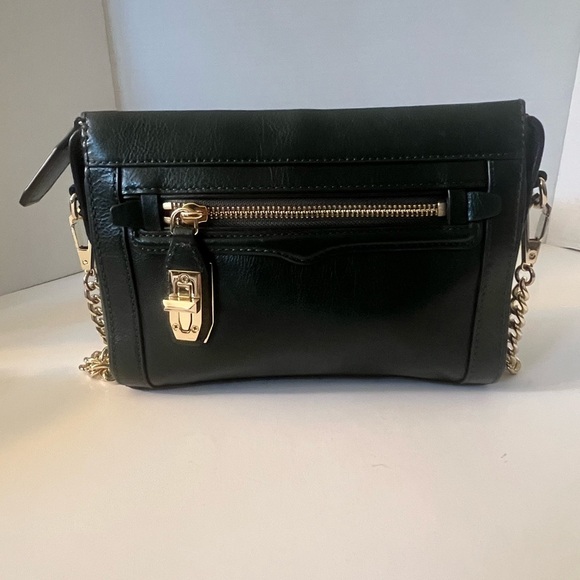 Authentic REBECCA MINKOFF Crosby Crossbody Bag Green Leather!!! - Picture 6 of 15